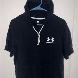 Under Armour Black Short Sleeve Hoodie